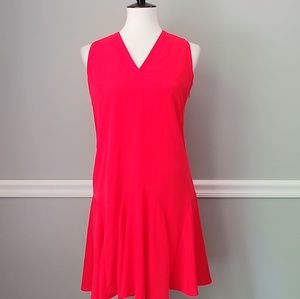 Super cute J-crew fit and flare ruffle dress XS